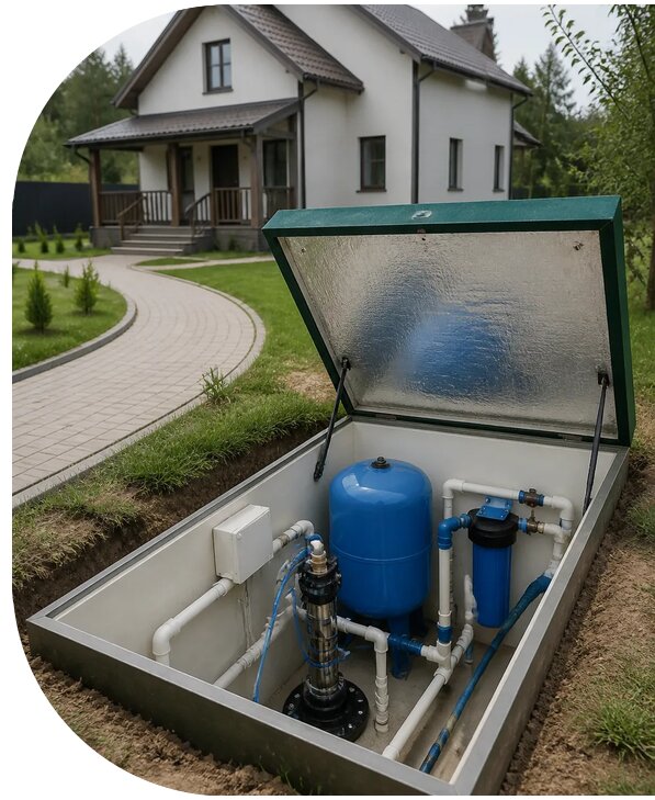 Автономное водоснабжение дома в Домодедове от 157890 р. | АПаруса-Дмд