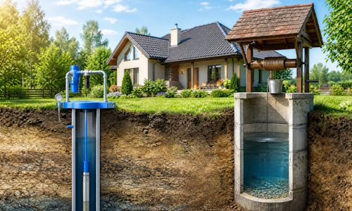 Автономное водоснабжение загородного дома Домодедово: скважина или колодец 